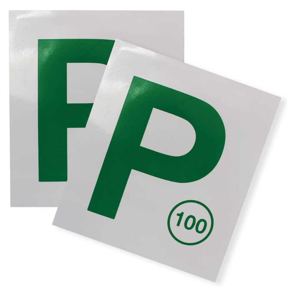 2pk Magnetic Car Plates - Green P Plate