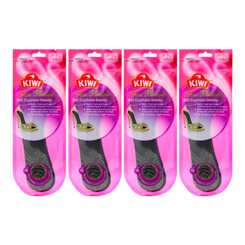 4 x Kiwi Shoe Passion Gel Cushion Insole 1 pair AU Size 6-8