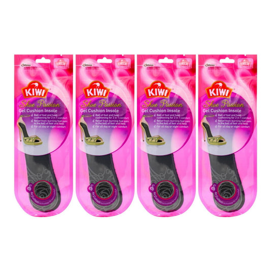 4 x Kiwi Shoe Passion Gel Cushion Insole 1 pair AU Size 6-8