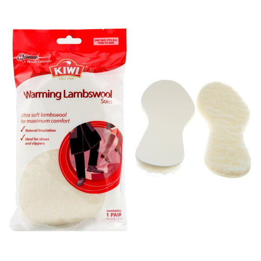 6 x Kiwi Warming Lambswool Soles 1 Pair - One Size Fits All Trim to Size