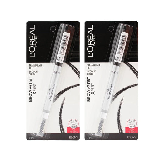 2x LOreal Brow Artist Xpert 3g Ebony - Eye Brow