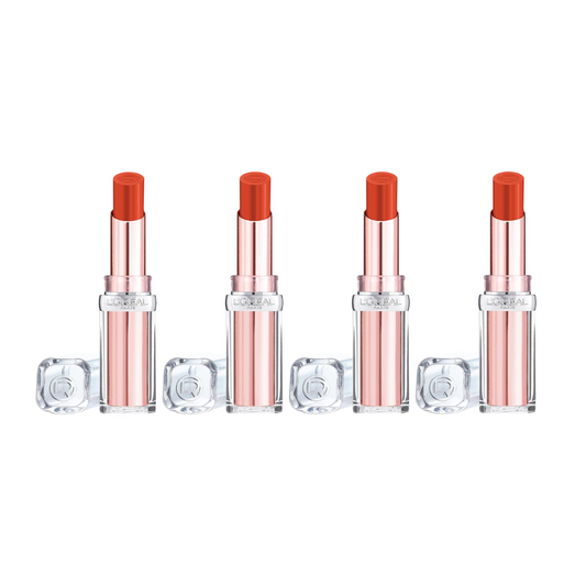 4 x LOreal Glow Paradise Balm In Lipstick 244 Apricot Desire