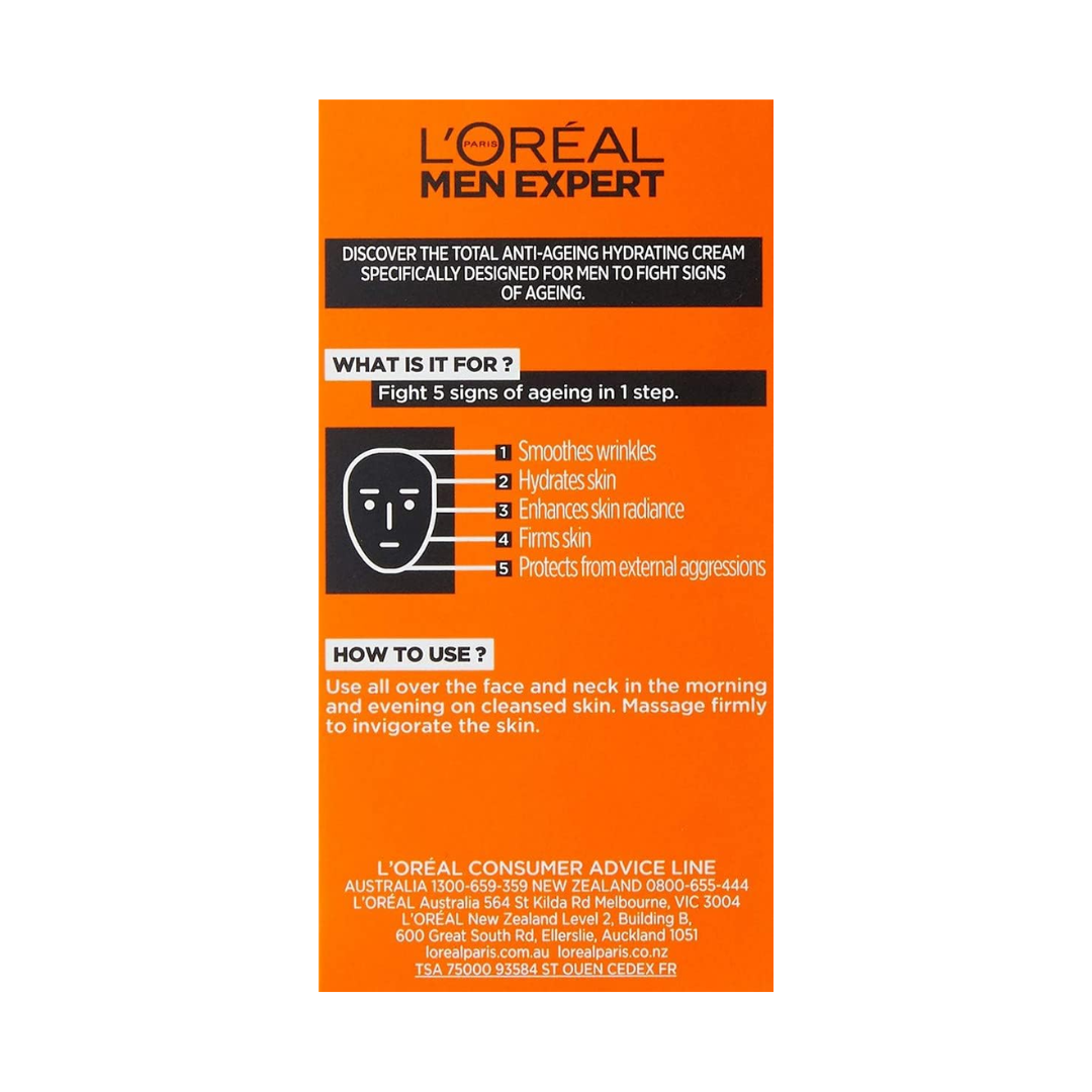 3pk LOreal Men Expert Vita Lift 5 Actions with French Vine Extract 50mL - Makeup Australia Shop Now