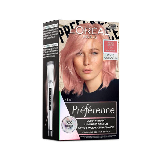 3 x LOreal Paris Preference Vivids Permanent Hair Colour 9.213 Melrose Rose Gold