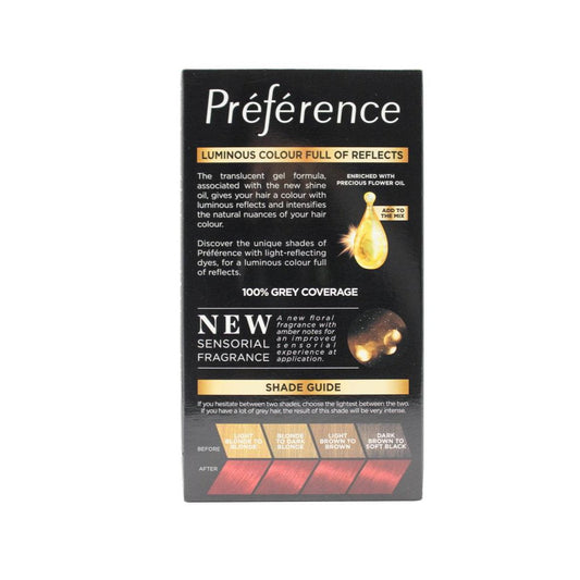6 x LOreal Preference Permanent Hair Colour P67 London Very Intense Red