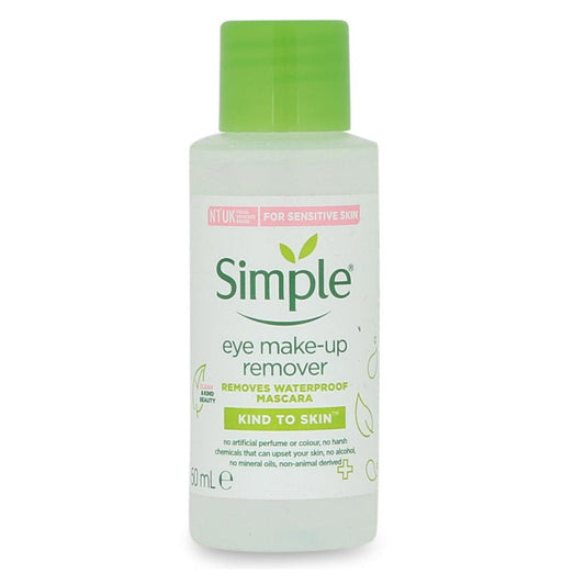 Shop Now Simple Eye Make-Up Remover Kind To Eyes 50mL - Makeup Warehouse Australia 