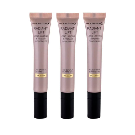 3 x Max Factor Radiant Lift Concealer 7mL 04 Dark