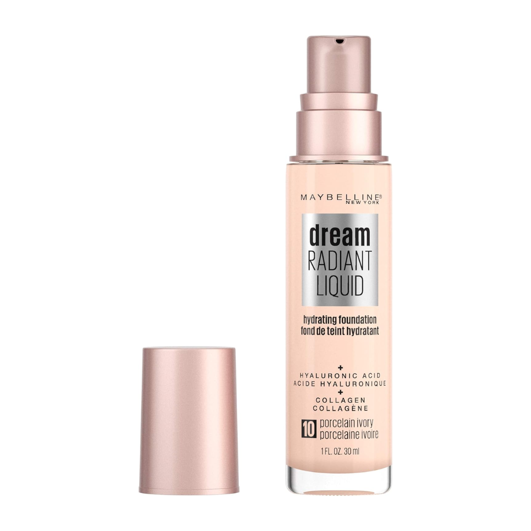 2pk Maybelline Dream Radiant Liquid Foundation 10 Porcelain Ivory - Makeup Australia Online Warehouse Store