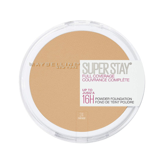 2 x Maybelline Superstay Full Coverage Powder Foundation 9g 24 Fair Nude