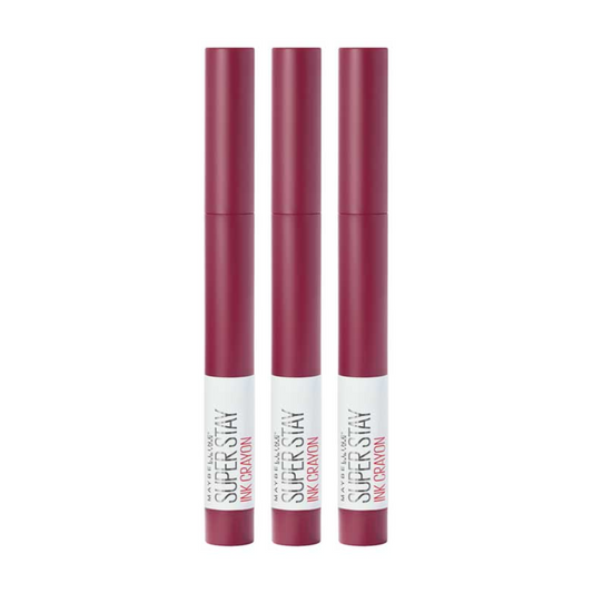 3 x Maybelline Superstay Ink Crayon Lip Crayon 60 Accept A Dare