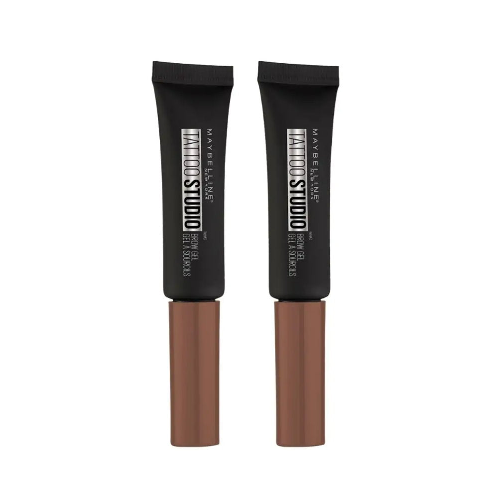 2 x Maybelline Tattoo Studio Waterproof Brow Gel 265 Auburn