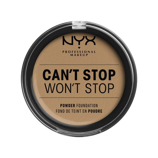 NYX Can't Stop Won't Stop Powder Foundation Caramel FREE POST