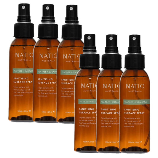 Buy Natio Tea Tree Eucalyptus Sanitising Surface Spray 125ml - Makeup Warehouse Australia 