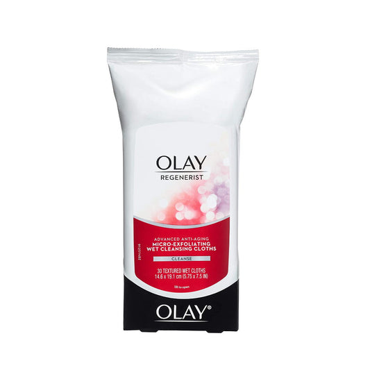 3 x Olay Regenerist Advanced Anti Aging Micro-Exfoliating Wet Cleansing Textured Cloths Pack of 30