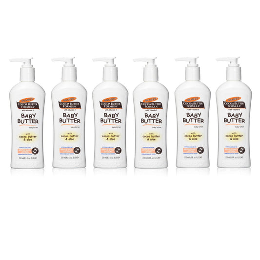 6 x Palmers Baby Butter Baby Lotion with Cocoa Butter and Aloe 250mL