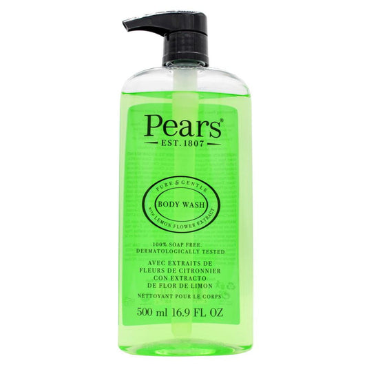 6 x Pears Body Wash Pure & Gentle with Lemon Flower Extract 500ml