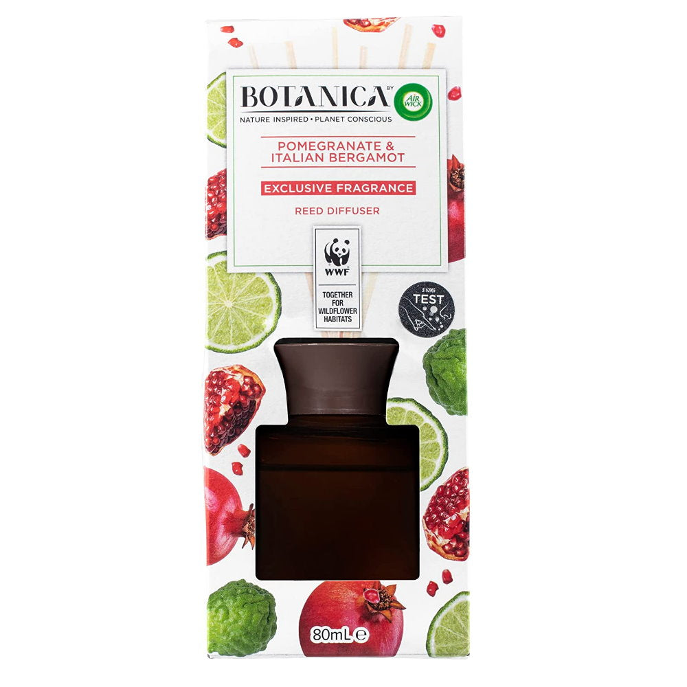 Botanica Air Wick Pomegranate & Italian Bergamot Reed Diffuser 80mL