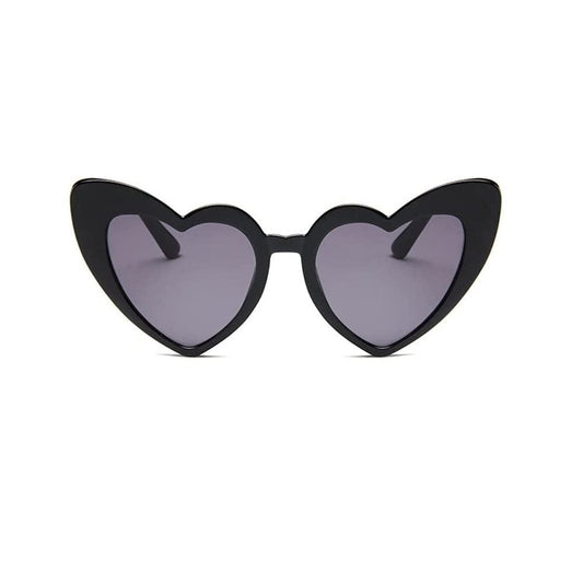 Rosy Lane Retro Heart Sunglasses Black