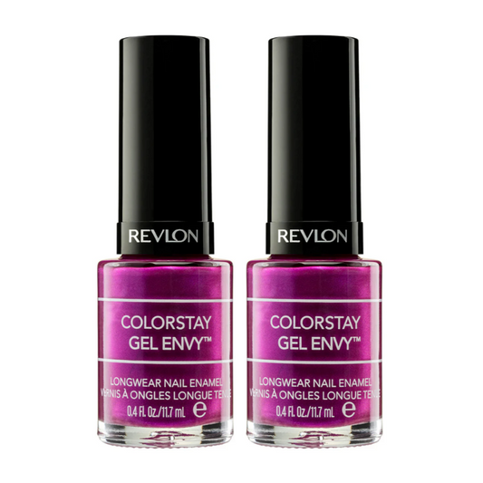 2 x Revlon ColorStay Gel Envy Enamel Nail Polish 11.7mL 415 What Happens In Vegas