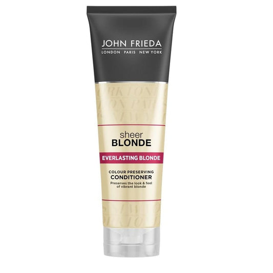 Buy Online 3pk John Frieda Sheer Blonde Everlasting Blonde Conditioner 250mL - Makeup Warehouse Australia