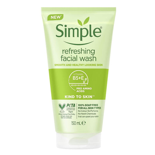 Simple Refreshing Facial Wash For All Skin Types 150ml