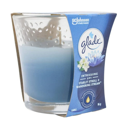 Glade Candle Air Freshener Starlit Stroll + Wandering Stream 96g