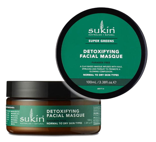 Sukin Super Greens Detoxifying Facial Masque 100mL - Makeup Warehouse Australia