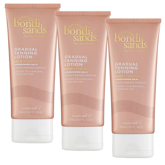 Buy 3pk Bondi Sands Gradual Tanning Lotion Skin Firming 150mL - Makeup Warehouse Australia