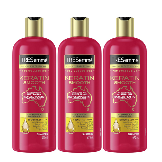 3 x Tresemme Keratin Smooth Shampoo 675mL