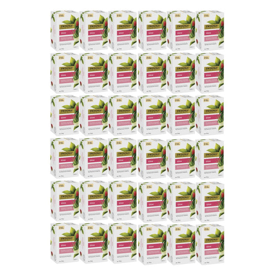 36 x Twinings Live Well Glow Biotin Teabags Strawberry Cucumber Green Tea 36g 18 Bags