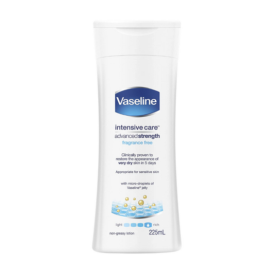6 x Vaseline Advanced Strength Dry Skin Rescue Body Lotion Moisturiser 225ml