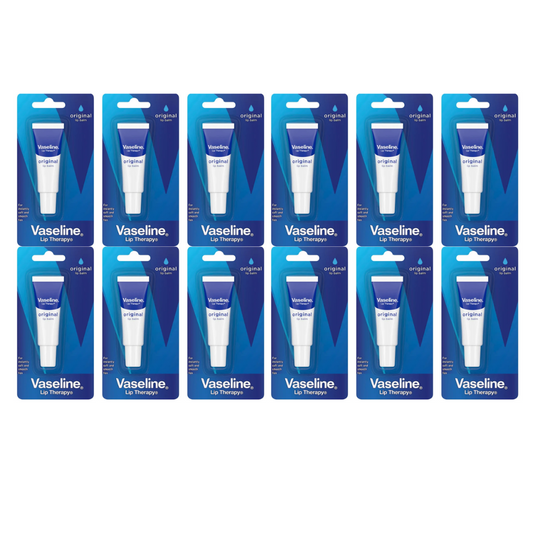 12 x Vaseline Lip Therapy Original Lip Balm