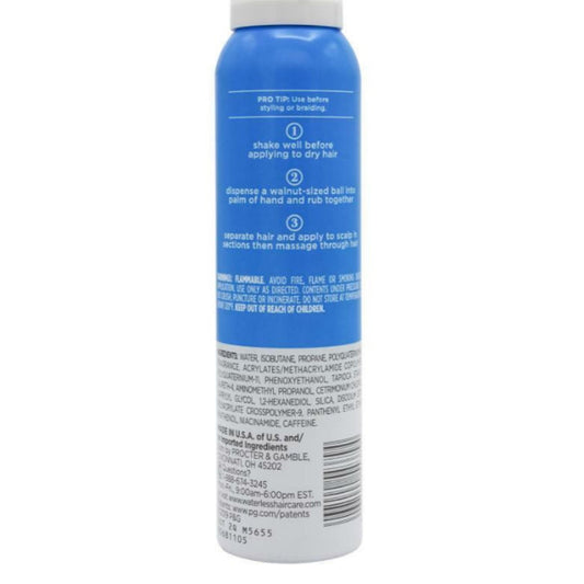 Waterless Dry Shampoo Foam for Thick or Curly Hair 150g