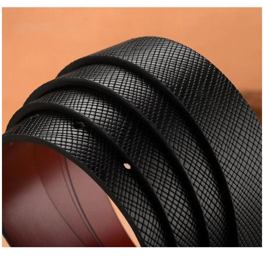 OSKA Men’s Belt Genuine Leather Designer Reversible Buckle Black or Brown / Gift Box