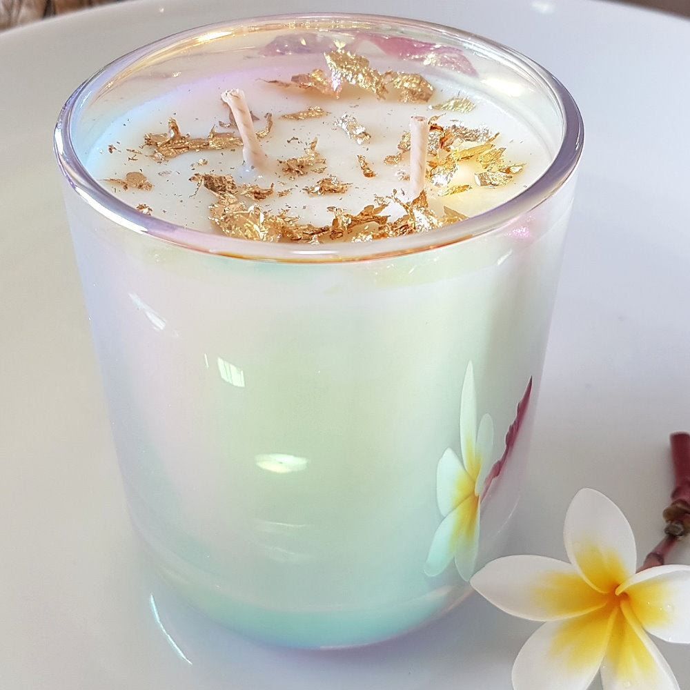 Rosy Gold Double Scented Candles Large Pearl Brown Sugar & Vanilla - Makeup Warehouse Australia 